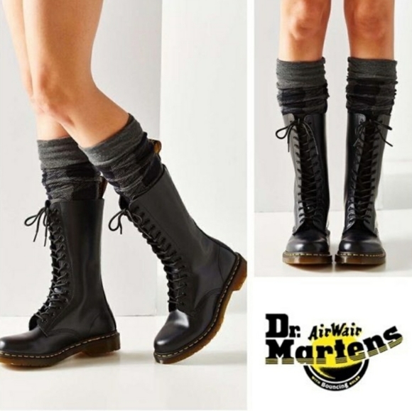 Dr. Martens Shoes - Dr Martens Patent 1490  14 Eye Laceup Boots